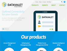 Tablet Screenshot of datavalet.com